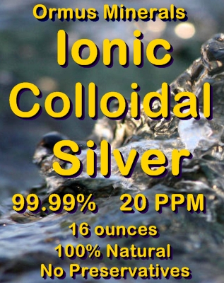 Ormus Minerals -COLLOIDAL SILVER